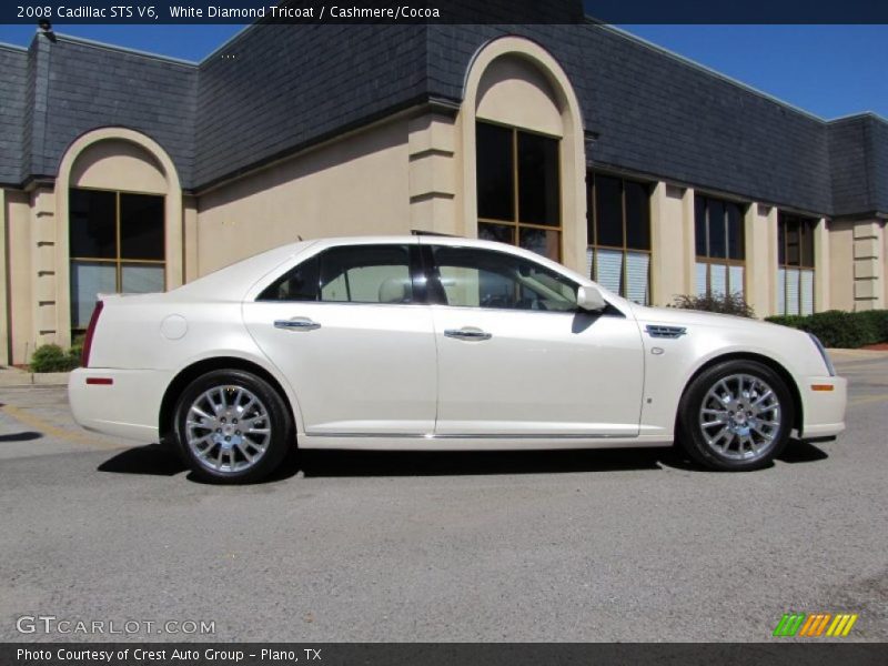 White Diamond Tricoat / Cashmere/Cocoa 2008 Cadillac STS V6
