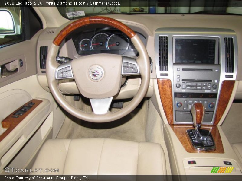 White Diamond Tricoat / Cashmere/Cocoa 2008 Cadillac STS V6