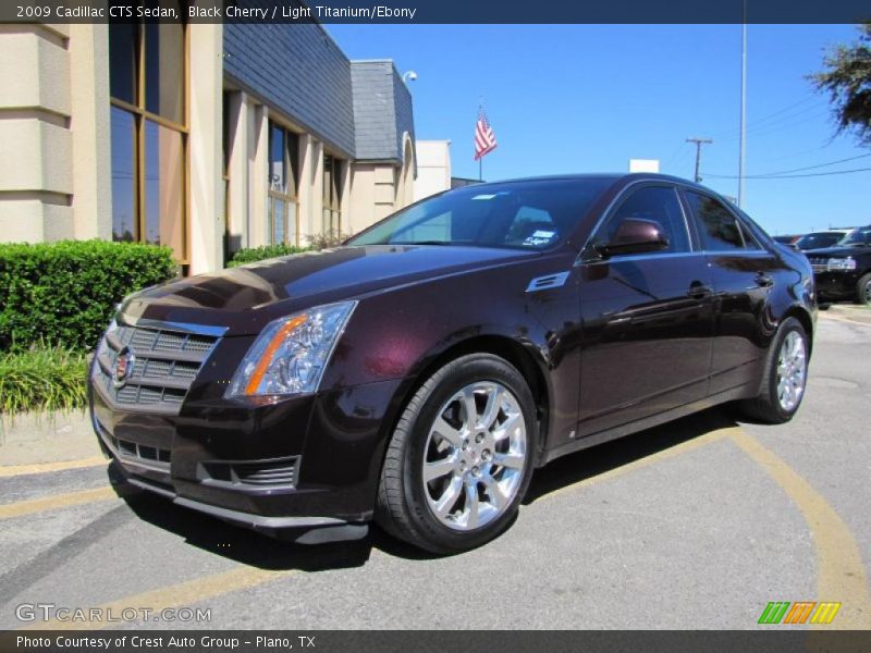 Black Cherry / Light Titanium/Ebony 2009 Cadillac CTS Sedan