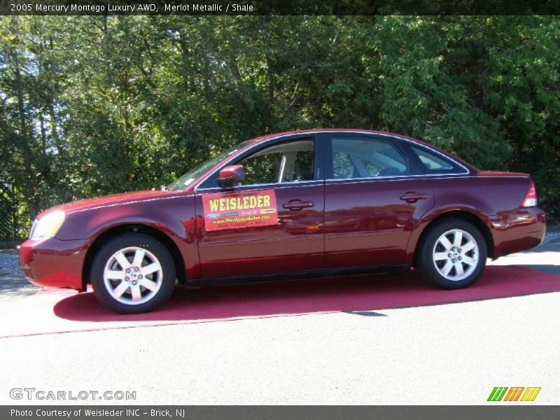 Merlot Metallic / Shale 2005 Mercury Montego Luxury AWD