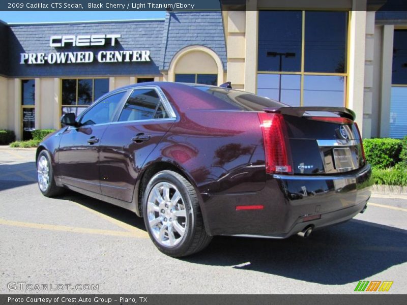 Black Cherry / Light Titanium/Ebony 2009 Cadillac CTS Sedan