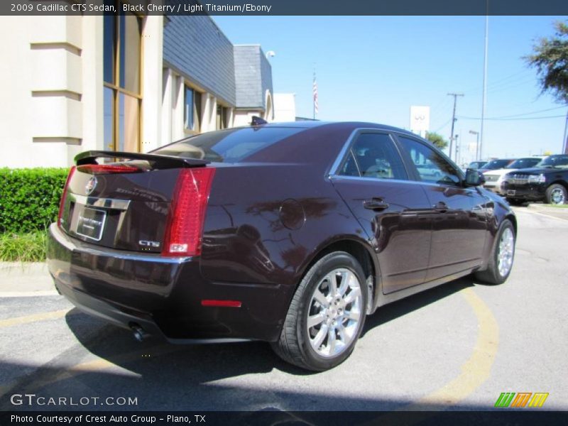 Black Cherry / Light Titanium/Ebony 2009 Cadillac CTS Sedan