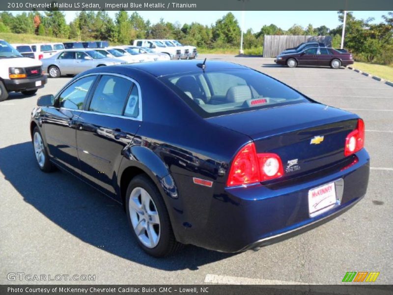 Imperial Blue Metallic / Titanium 2010 Chevrolet Malibu LS Sedan