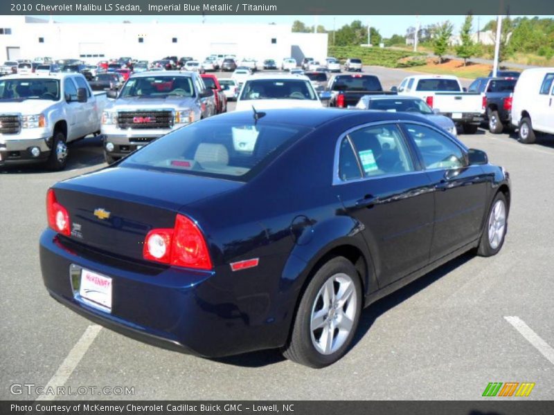 Imperial Blue Metallic / Titanium 2010 Chevrolet Malibu LS Sedan