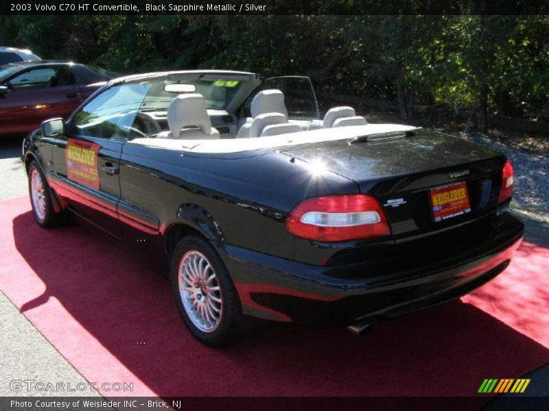 Black Sapphire Metallic / Silver 2003 Volvo C70 HT Convertible