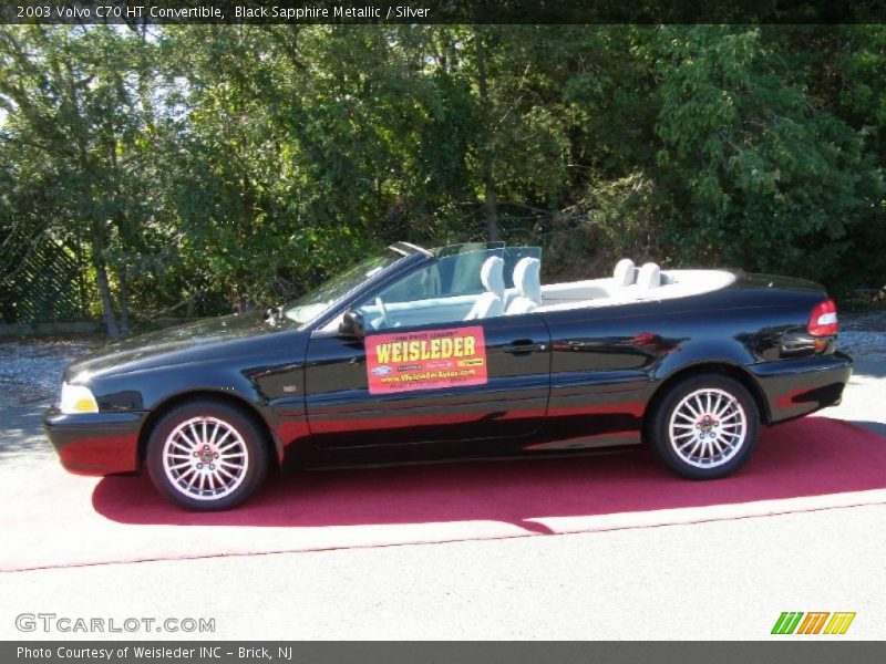 Black Sapphire Metallic / Silver 2003 Volvo C70 HT Convertible