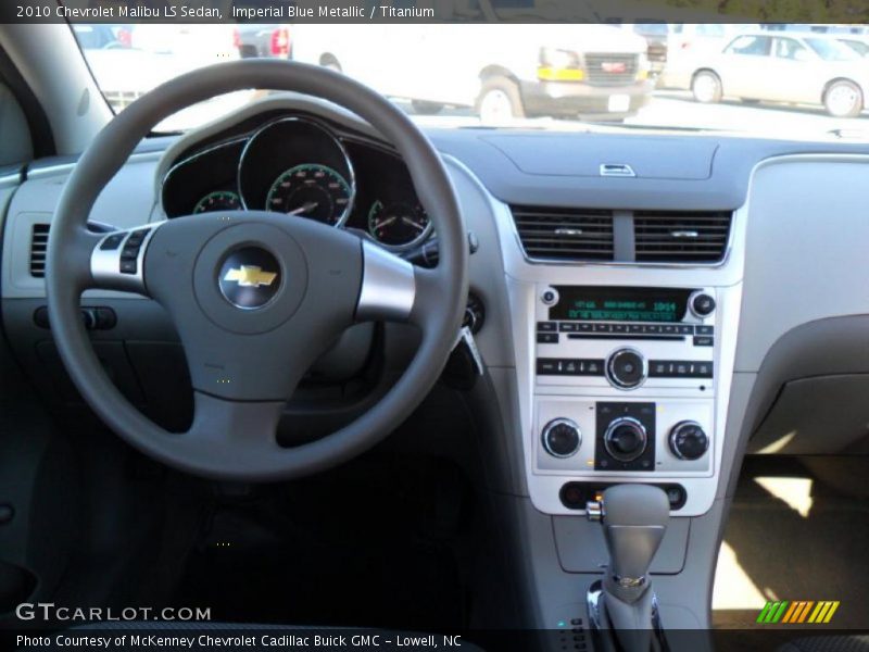 Imperial Blue Metallic / Titanium 2010 Chevrolet Malibu LS Sedan