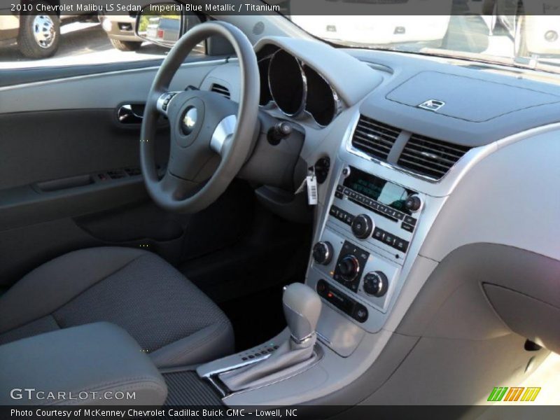 Imperial Blue Metallic / Titanium 2010 Chevrolet Malibu LS Sedan