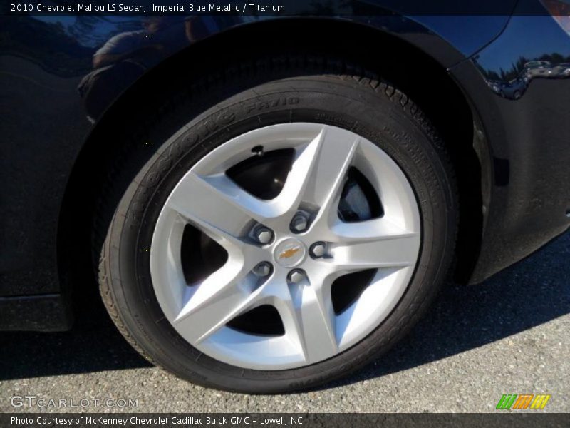 Imperial Blue Metallic / Titanium 2010 Chevrolet Malibu LS Sedan