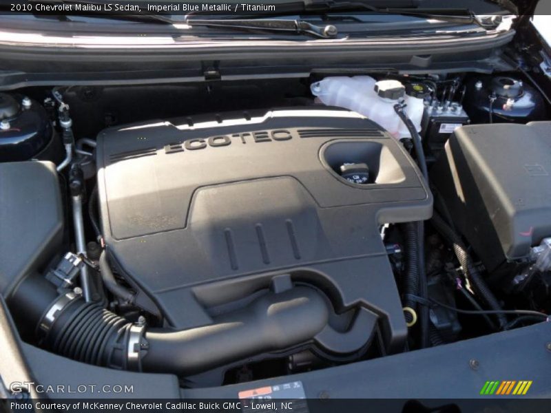 Imperial Blue Metallic / Titanium 2010 Chevrolet Malibu LS Sedan