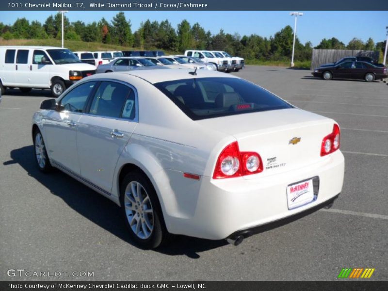 White Diamond Tricoat / Cocoa/Cashmere 2011 Chevrolet Malibu LTZ