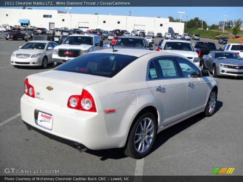 White Diamond Tricoat / Cocoa/Cashmere 2011 Chevrolet Malibu LTZ