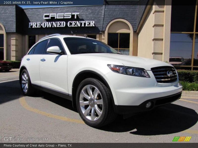 Ivory Pearl White / Graphite 2005 Infiniti FX 35