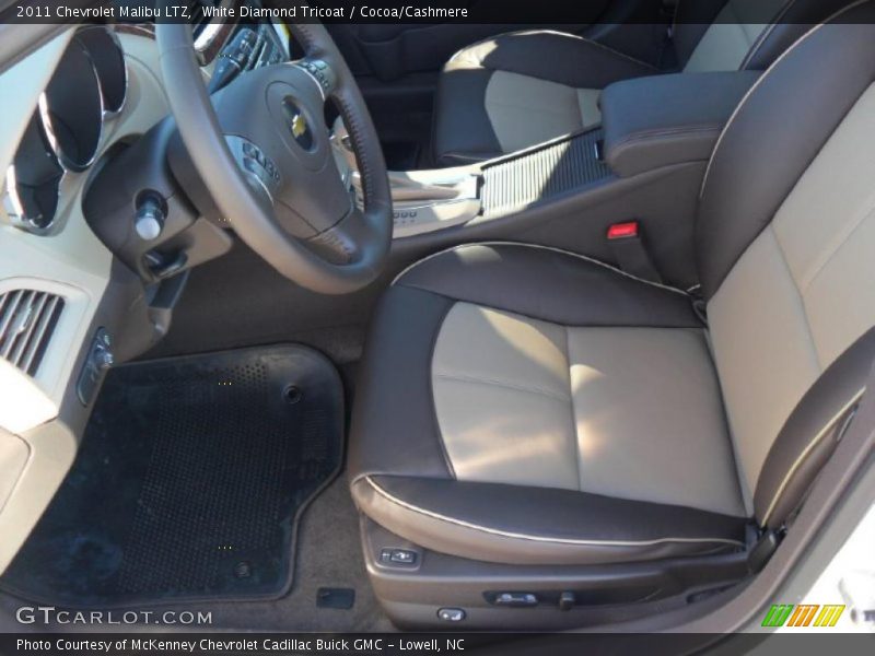 White Diamond Tricoat / Cocoa/Cashmere 2011 Chevrolet Malibu LTZ