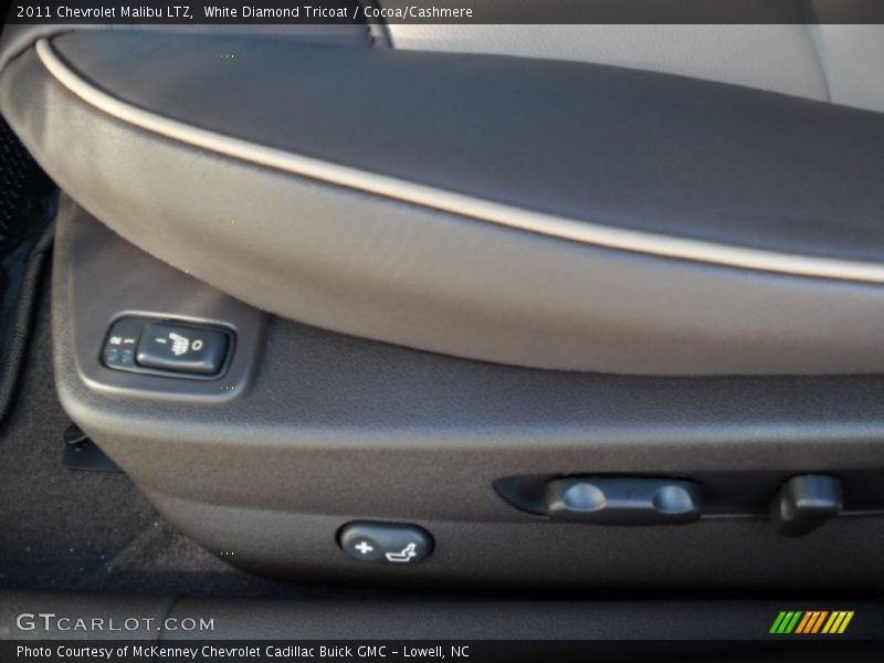 White Diamond Tricoat / Cocoa/Cashmere 2011 Chevrolet Malibu LTZ