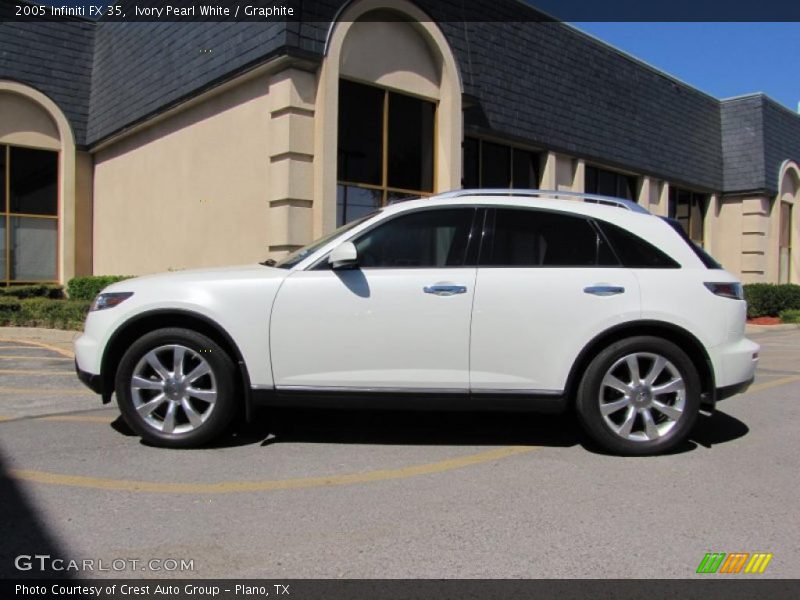 Ivory Pearl White / Graphite 2005 Infiniti FX 35