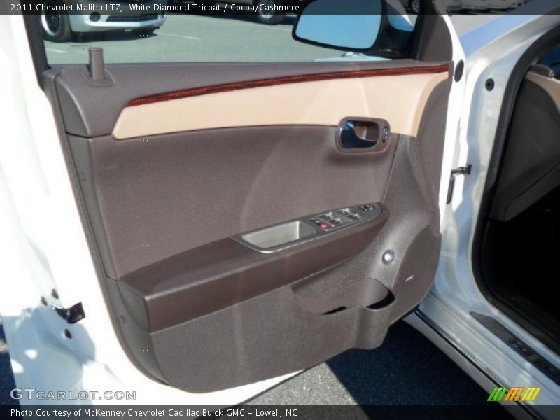 White Diamond Tricoat / Cocoa/Cashmere 2011 Chevrolet Malibu LTZ