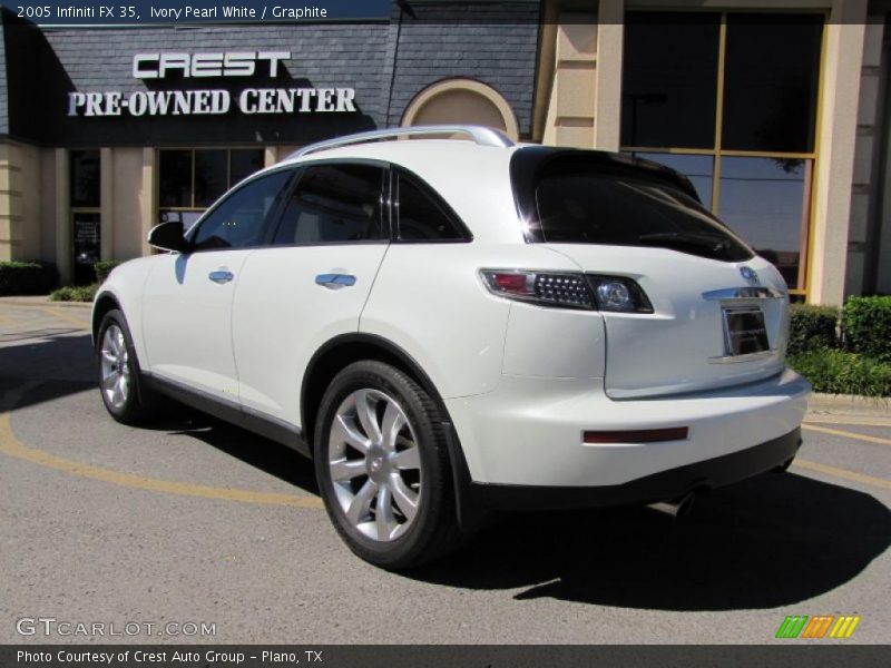 Ivory Pearl White / Graphite 2005 Infiniti FX 35