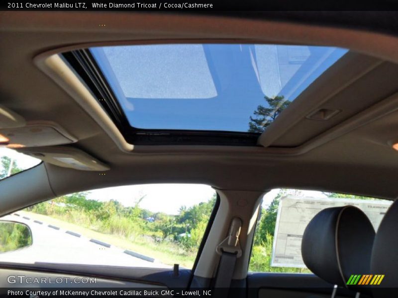 White Diamond Tricoat / Cocoa/Cashmere 2011 Chevrolet Malibu LTZ