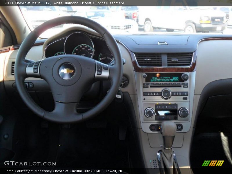 White Diamond Tricoat / Cocoa/Cashmere 2011 Chevrolet Malibu LTZ