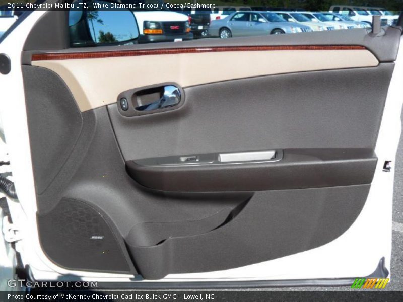 White Diamond Tricoat / Cocoa/Cashmere 2011 Chevrolet Malibu LTZ