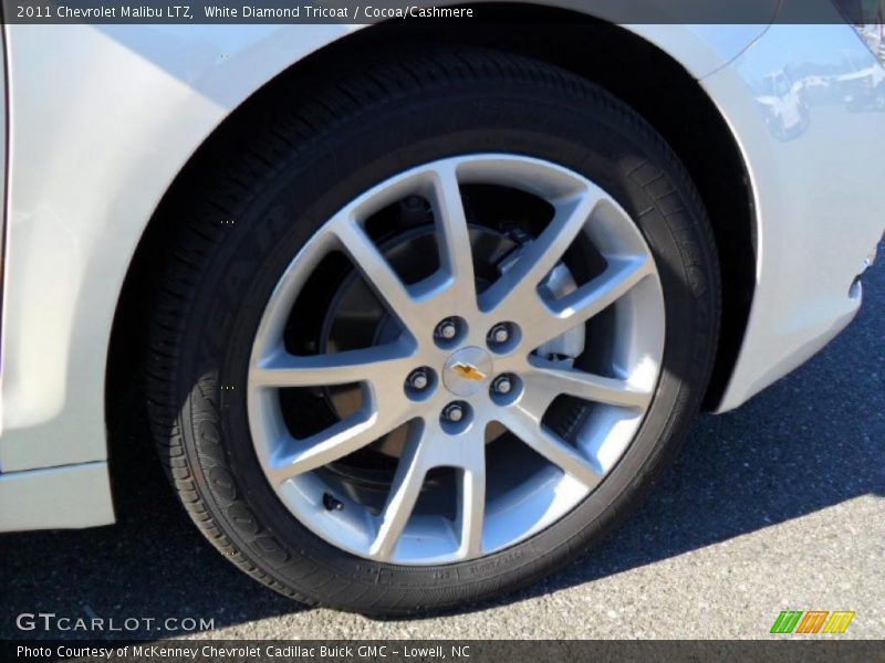 White Diamond Tricoat / Cocoa/Cashmere 2011 Chevrolet Malibu LTZ