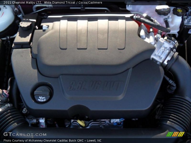 White Diamond Tricoat / Cocoa/Cashmere 2011 Chevrolet Malibu LTZ