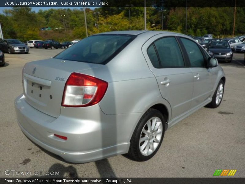 Quicksilver Metallic / Black 2008 Suzuki SX4 Sport Sedan