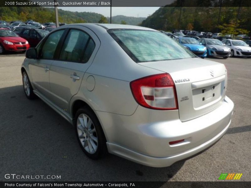 Quicksilver Metallic / Black 2008 Suzuki SX4 Sport Sedan