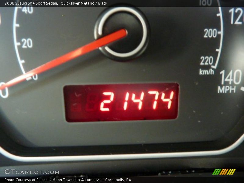Quicksilver Metallic / Black 2008 Suzuki SX4 Sport Sedan