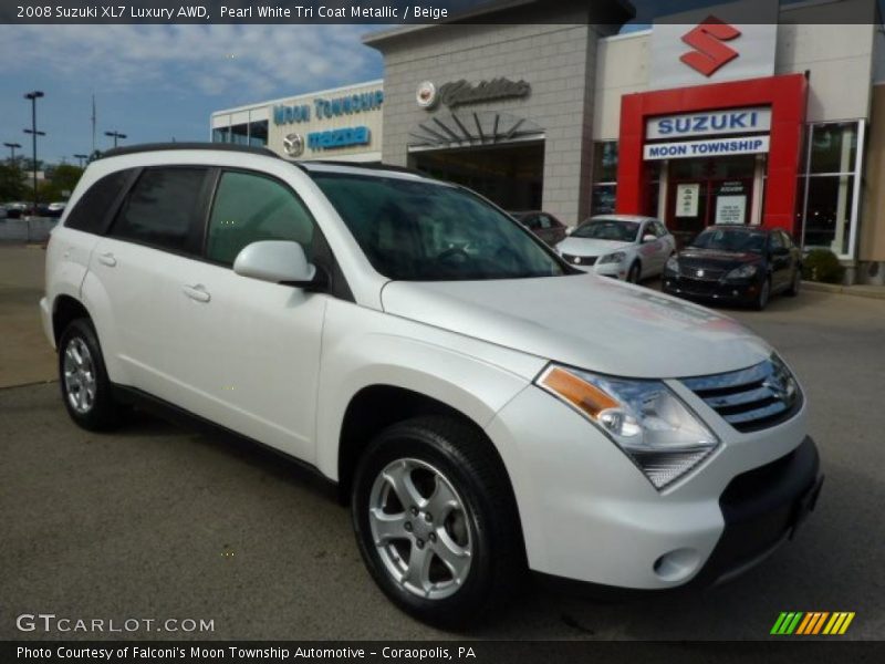 Pearl White Tri Coat Metallic / Beige 2008 Suzuki XL7 Luxury AWD