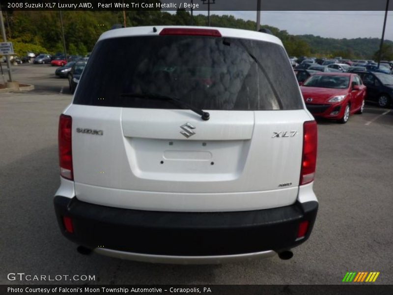 Pearl White Tri Coat Metallic / Beige 2008 Suzuki XL7 Luxury AWD