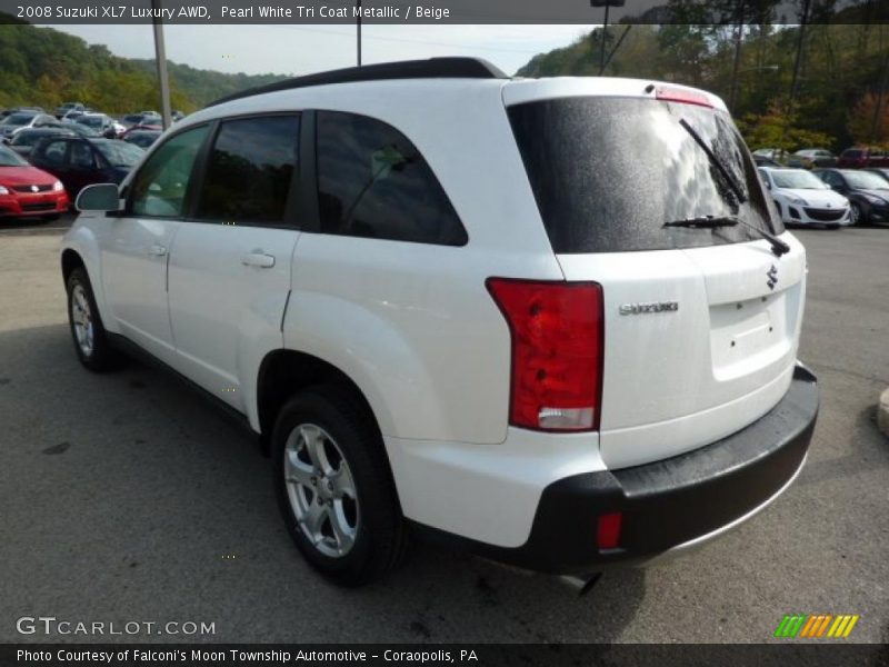Pearl White Tri Coat Metallic / Beige 2008 Suzuki XL7 Luxury AWD