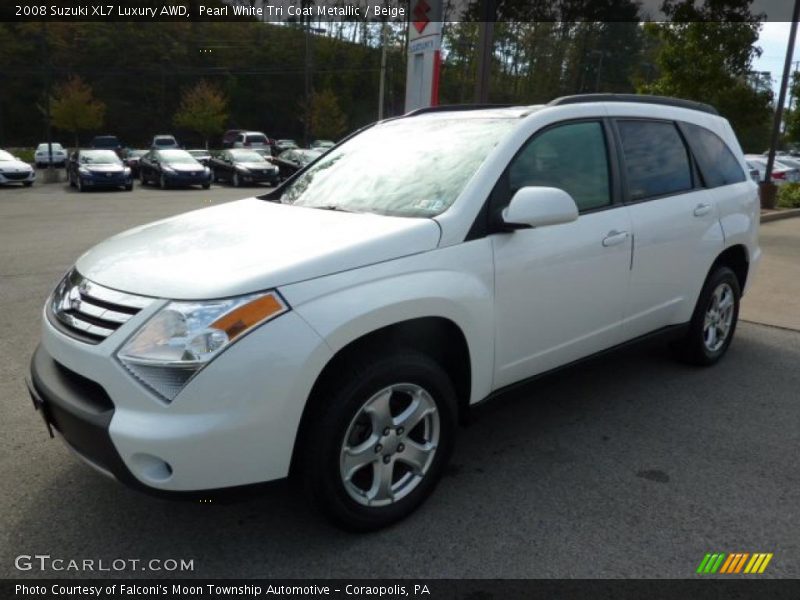 Pearl White Tri Coat Metallic / Beige 2008 Suzuki XL7 Luxury AWD