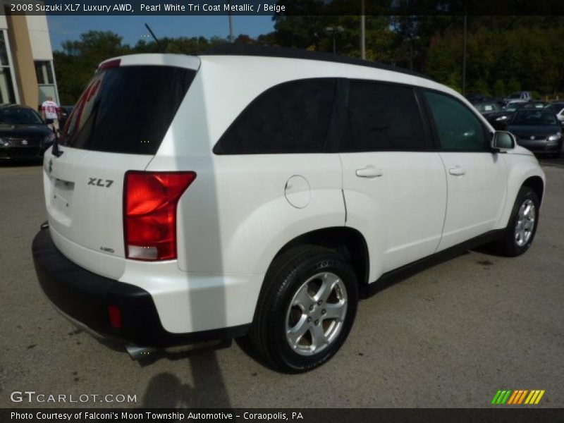 Pearl White Tri Coat Metallic / Beige 2008 Suzuki XL7 Luxury AWD