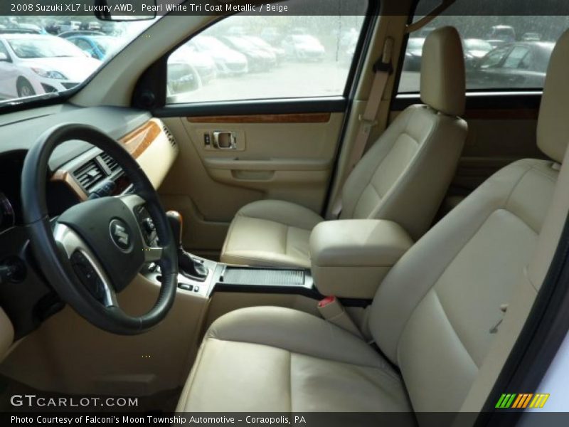 Pearl White Tri Coat Metallic / Beige 2008 Suzuki XL7 Luxury AWD