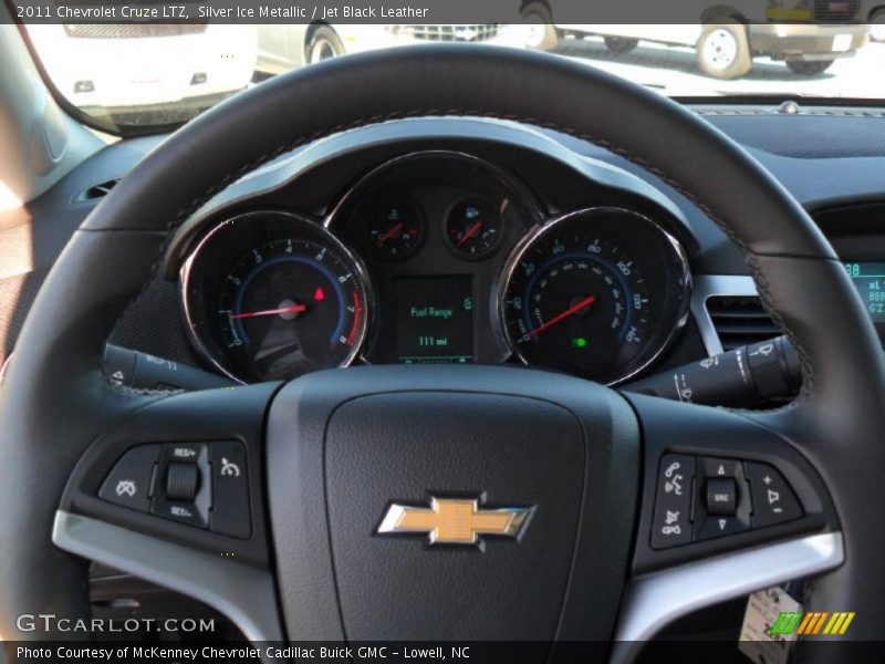 Silver Ice Metallic / Jet Black Leather 2011 Chevrolet Cruze LTZ