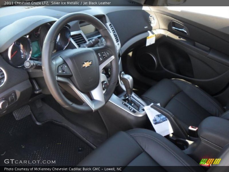 Silver Ice Metallic / Jet Black Leather 2011 Chevrolet Cruze LTZ