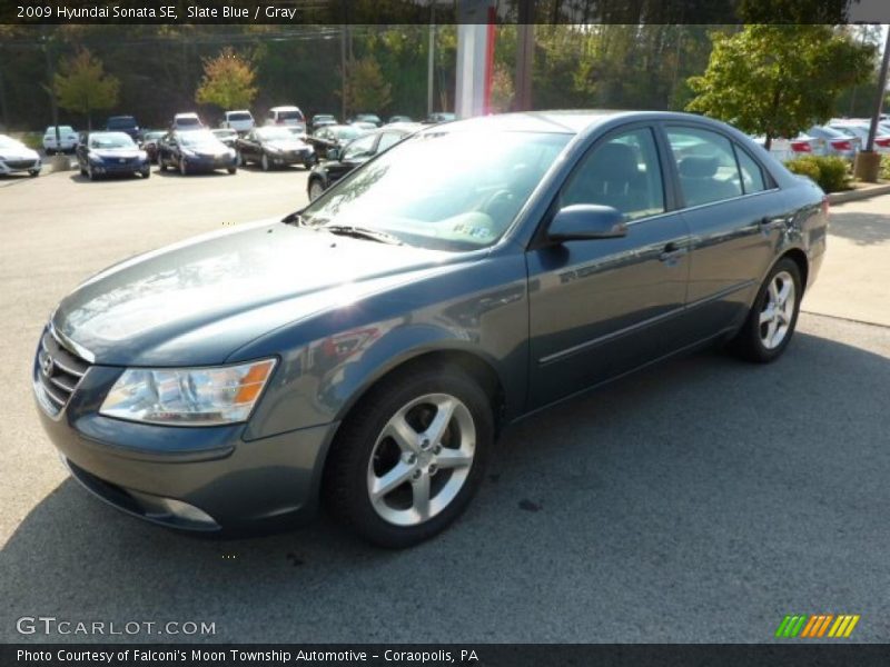 Slate Blue / Gray 2009 Hyundai Sonata SE