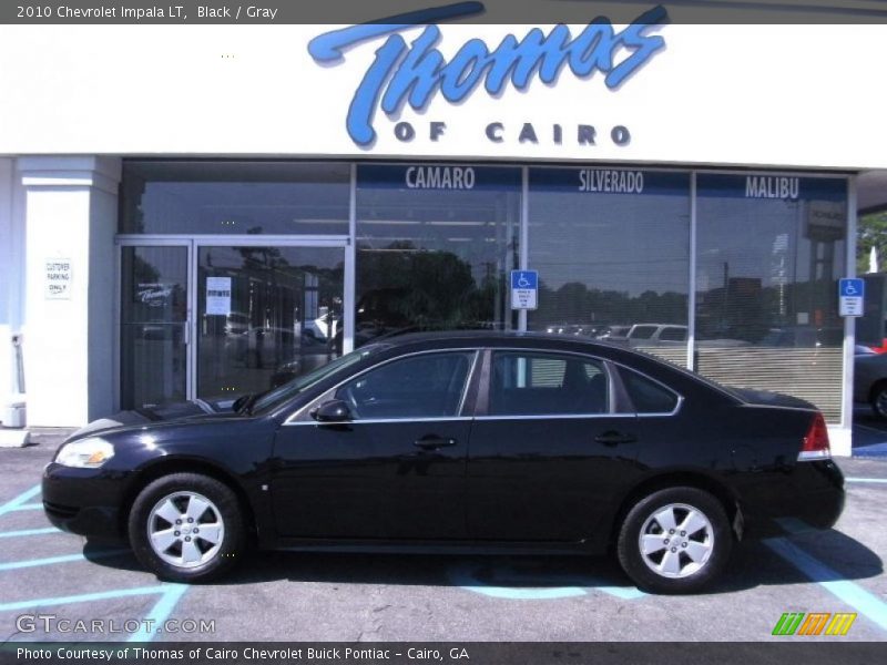 Black / Gray 2010 Chevrolet Impala LT