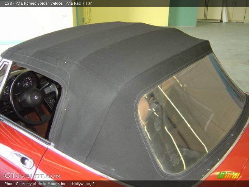 Alfa Red / Tan 1987 Alfa Romeo Spider Veloce