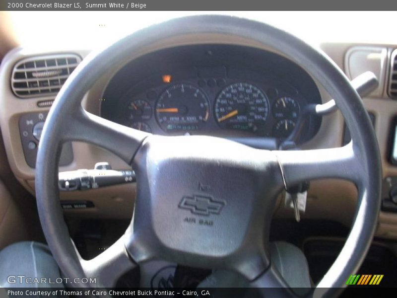 Summit White / Beige 2000 Chevrolet Blazer LS