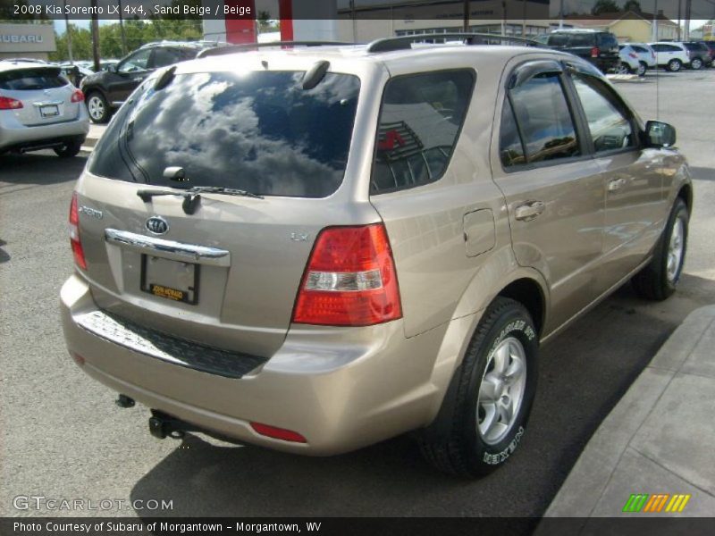 Sand Beige / Beige 2008 Kia Sorento LX 4x4