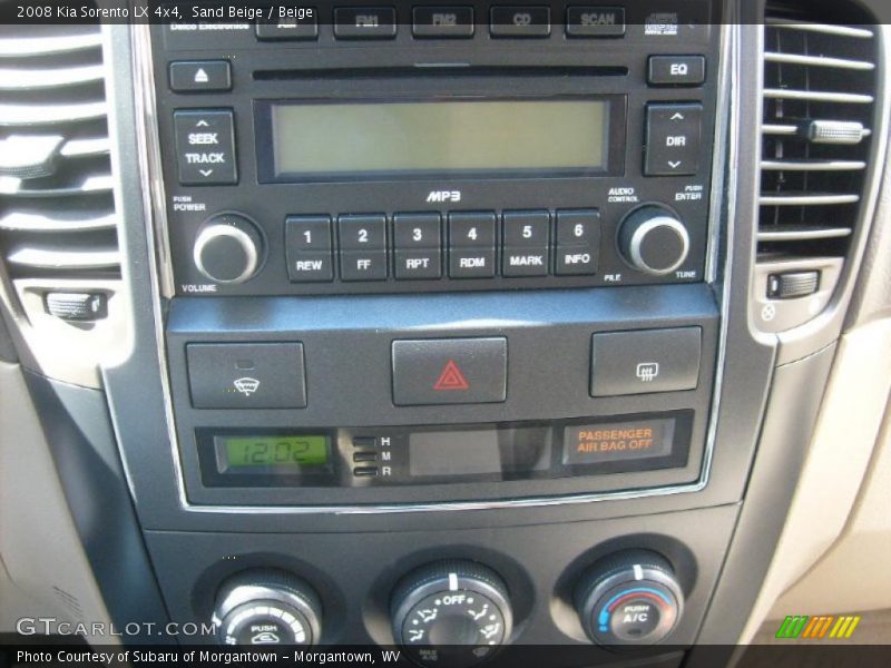 Sand Beige / Beige 2008 Kia Sorento LX 4x4