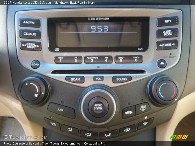 Nighthawk Black Pearl / Ivory 2007 Honda Accord SE V6 Sedan