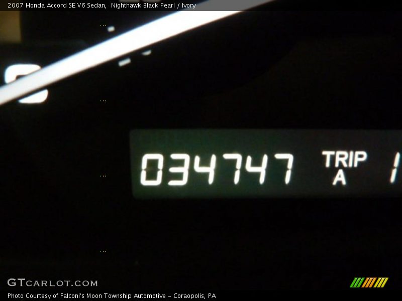 Nighthawk Black Pearl / Ivory 2007 Honda Accord SE V6 Sedan