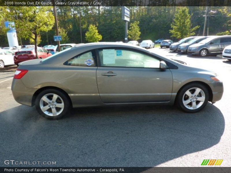 Galaxy Gray Metallic / Gray 2008 Honda Civic EX Coupe