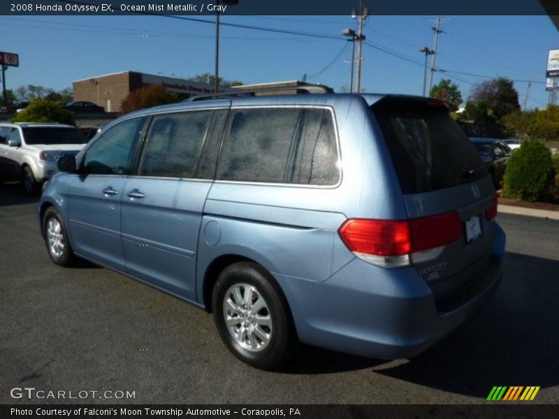 Ocean Mist Metallic / Gray 2008 Honda Odyssey EX