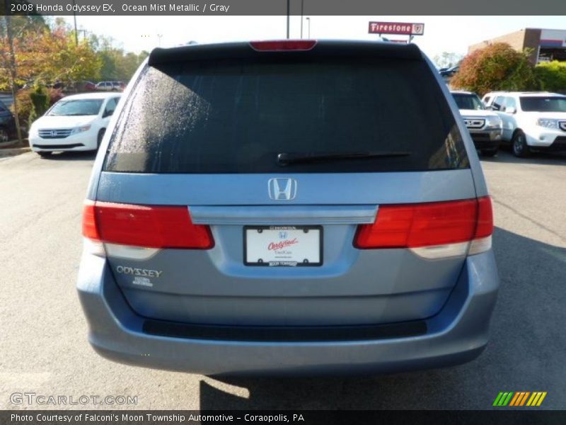 Ocean Mist Metallic / Gray 2008 Honda Odyssey EX