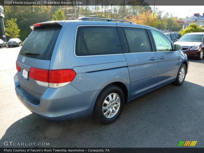 Ocean Mist Metallic / Gray 2008 Honda Odyssey EX